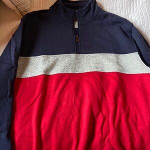 Chaps Stripped Quarter Zip